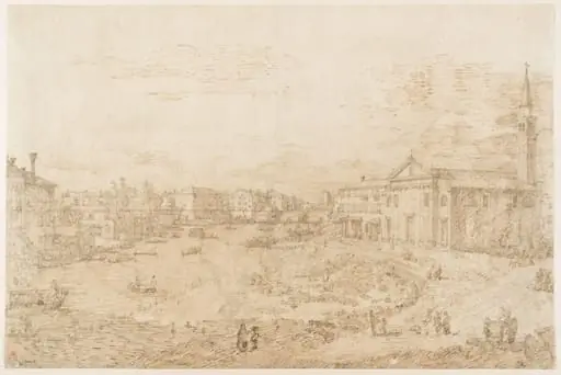 View of Dolo, by Canaletto