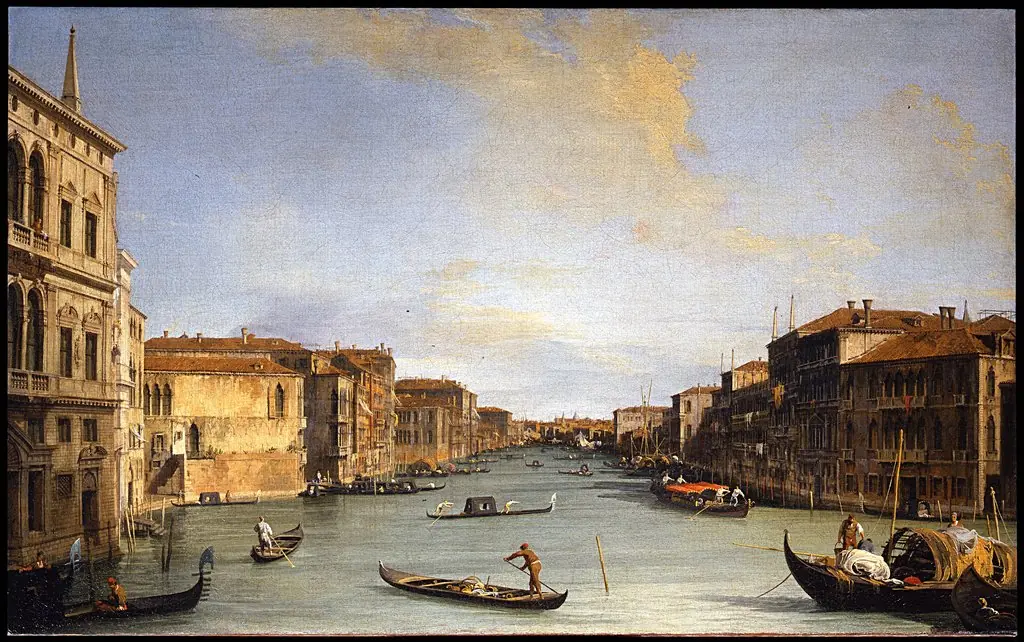 View of the Grand Canal, by Canaletto