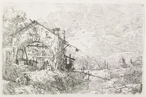 Views: A Woman Drawing Water under an Arch, by Canaletto