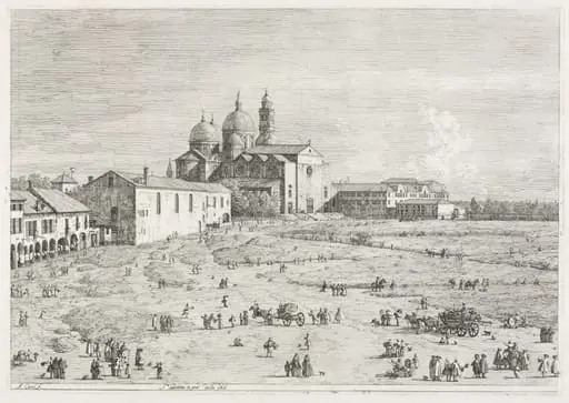 Views: Church of Saint Justina in Prà della Valle, Padua, by Canaletto