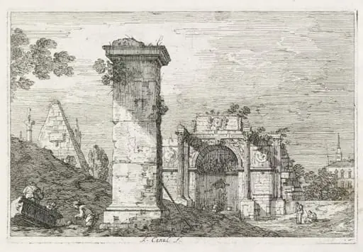 Views: Le Pilier isolè, by Canaletto