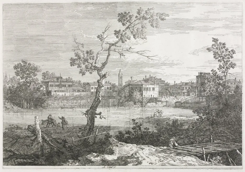 Views: View of Burano, a Town on an Island in the Venetian Lagoon, by Canaletto, 1740