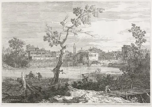 Views: View of Burano, a Town on an Island in the Venetian Lagoon, by Canaletto