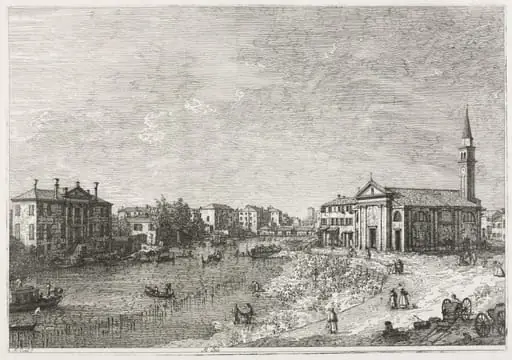 Views: View of Dolo, A Town on the Brenta, West of Venice, by Canaletto