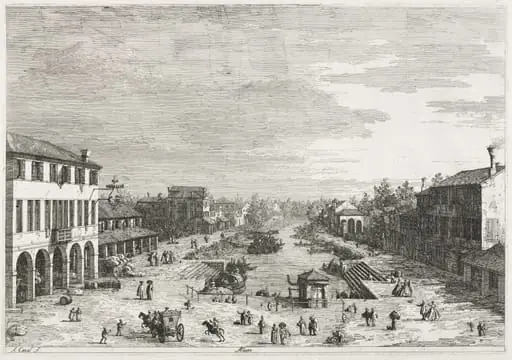 Views: Views of Mestre, a Town in the Province of Venice, by Canaletto