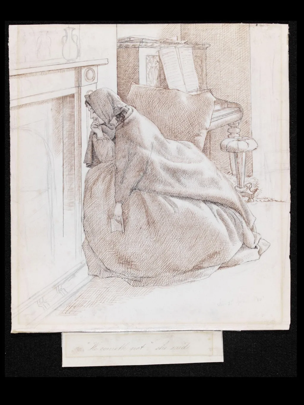 'He cometh not' she said, by Canziani, 1864