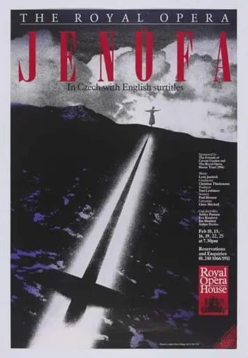 Jenufa poster, by Capital Print and Display Ltd.