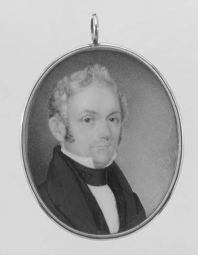 Captain John Lovejoy, watercolor, 1835