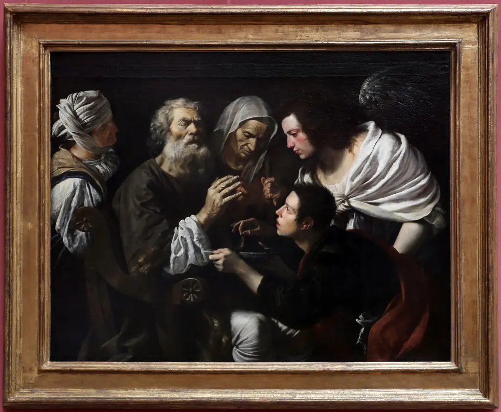 The Healing of Tobit, by Caravaggio