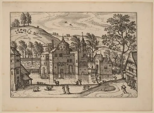 Castle with a Moat, by Carel Collaert