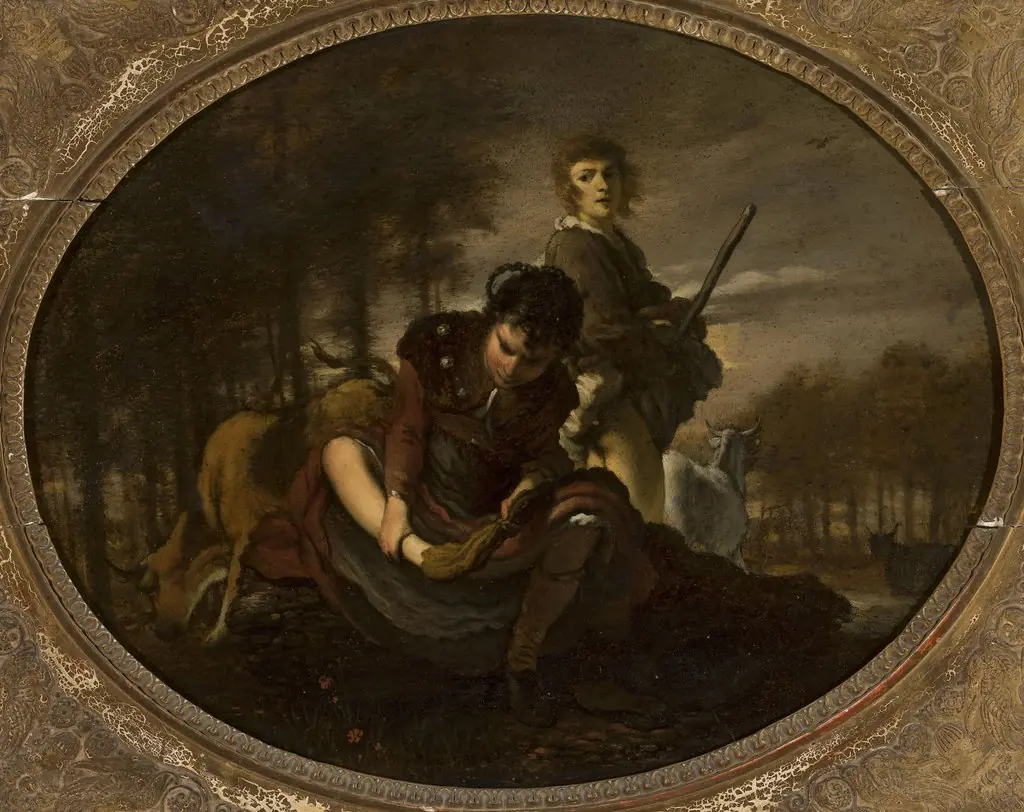 Preparations before crossing the river, by Carel de Moor