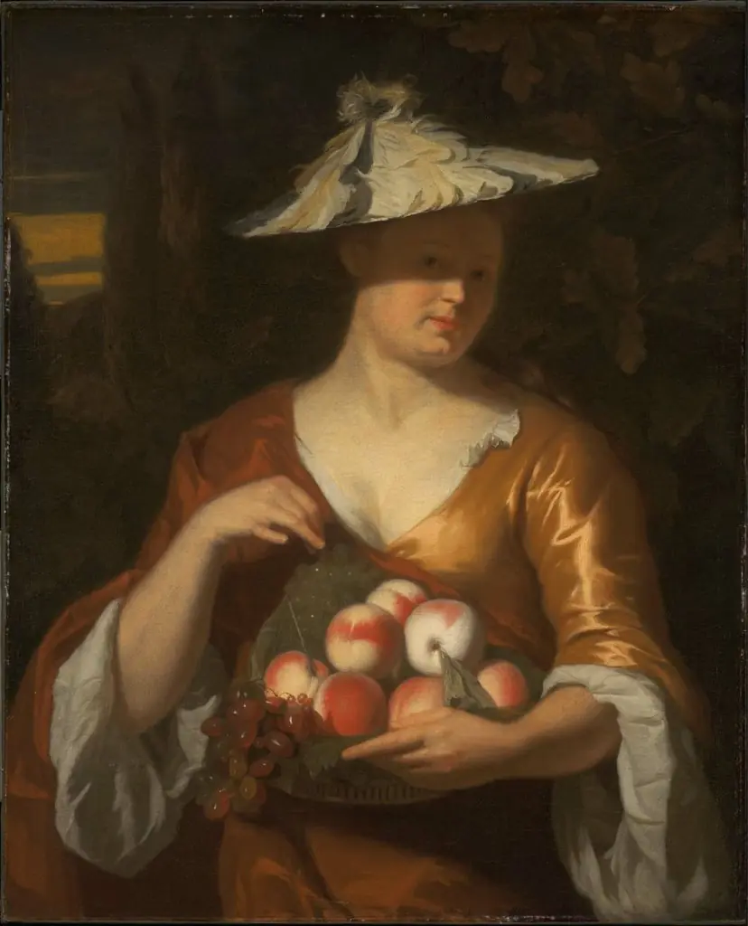 Woman with a Basket of Fruit, by Carel de Moor