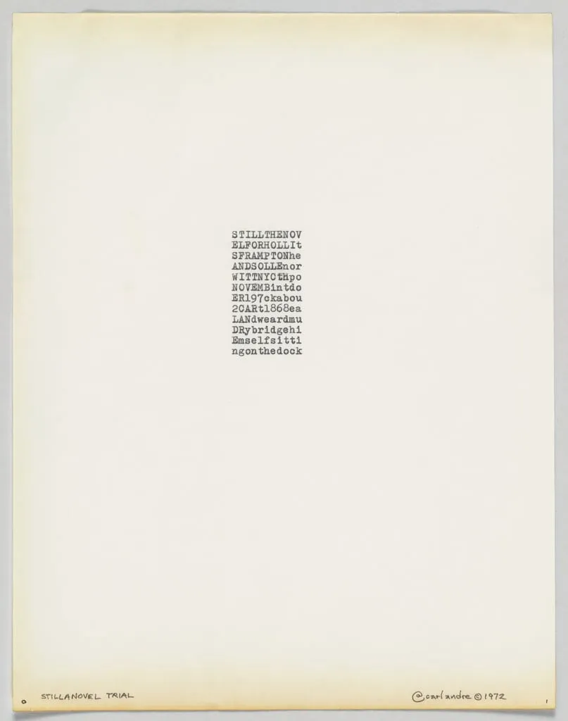 Untitled, by Carl Andre, 1972