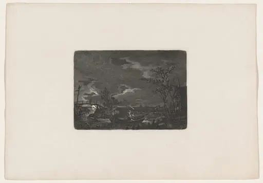 Night-Time Boat Ride, by Carl August Lebschée