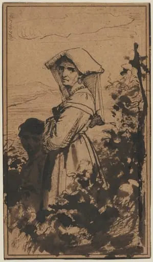Standing Woman and Child, by Carl Bloch