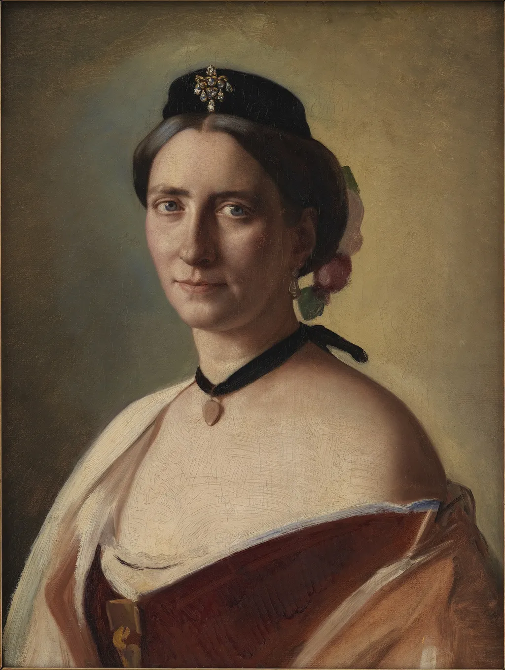 The Artist's Wife, Alma Bloch, née Trepka, by Carl Bloch, oil, 1868