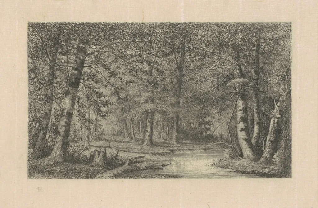 Beech Forest, by Carl C. Brenner, ink, 1880