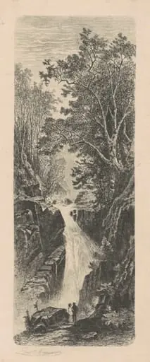 Waterfall, Cumberland Mountains, by Carl C. Brenner