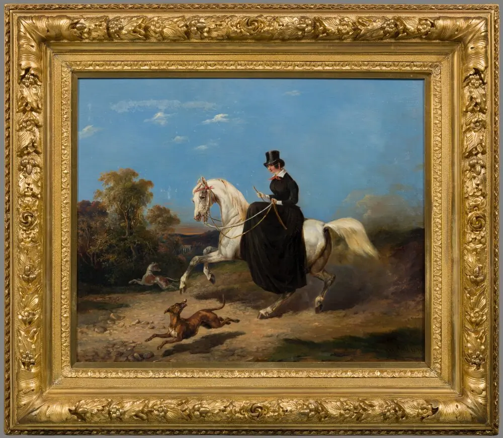 Portrait of a Riding Woman, by Carl Fredrik Kiörboe