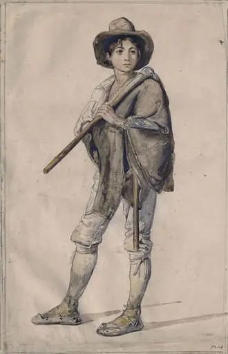 An Italian peasant boy, by Carl Friedrich Heinrich Werner