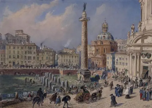 Trajan's Column, Rome, by Carl Goebel