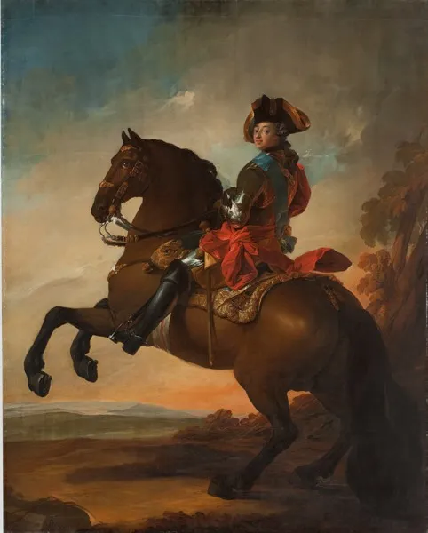 Frederik V on Horseback, by Carl Gustaf Pilo, oil, 1754