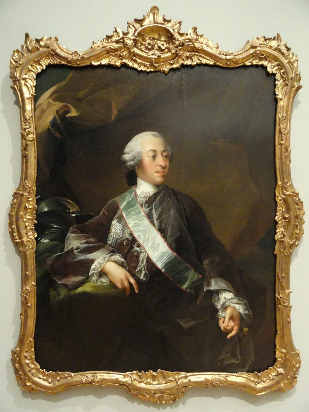 Mogens Scheel von Plessen of Fussingø and Selsø, by Carl Gustaf Pilo, oil, 1745