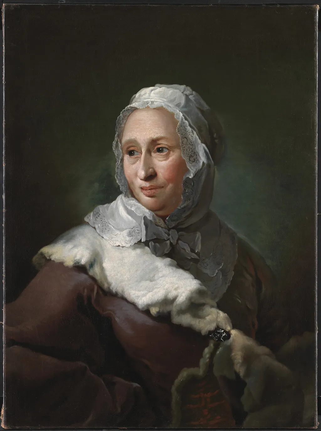 Portræt af Elisabeth Marie Fabritius, født d'Abbestée, by Carl Gustaf Pilo, oil, 1752