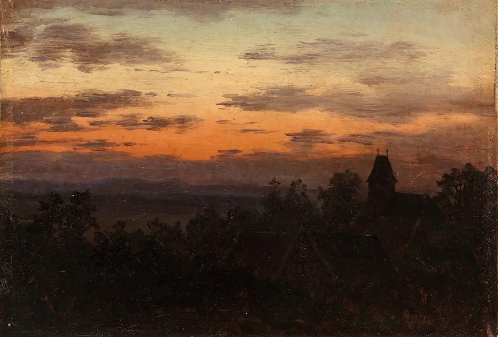 Landscape at Sunset, by Carl Gustav Carus