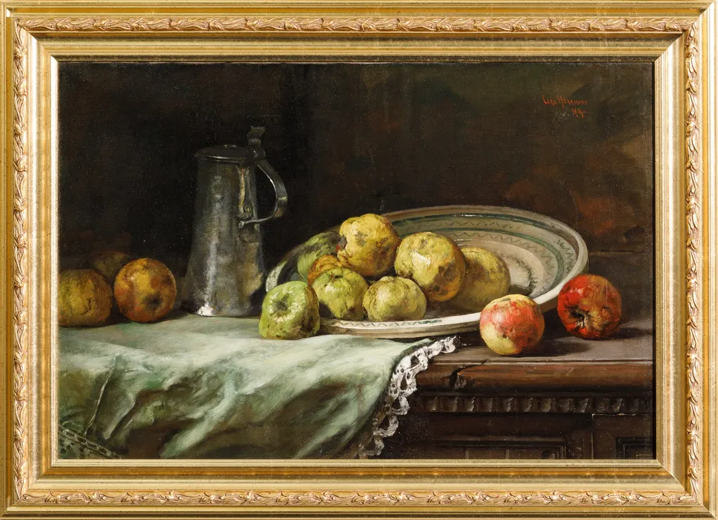 Natură statică, by Carl Gustav Herrmann, unspecified, 1850