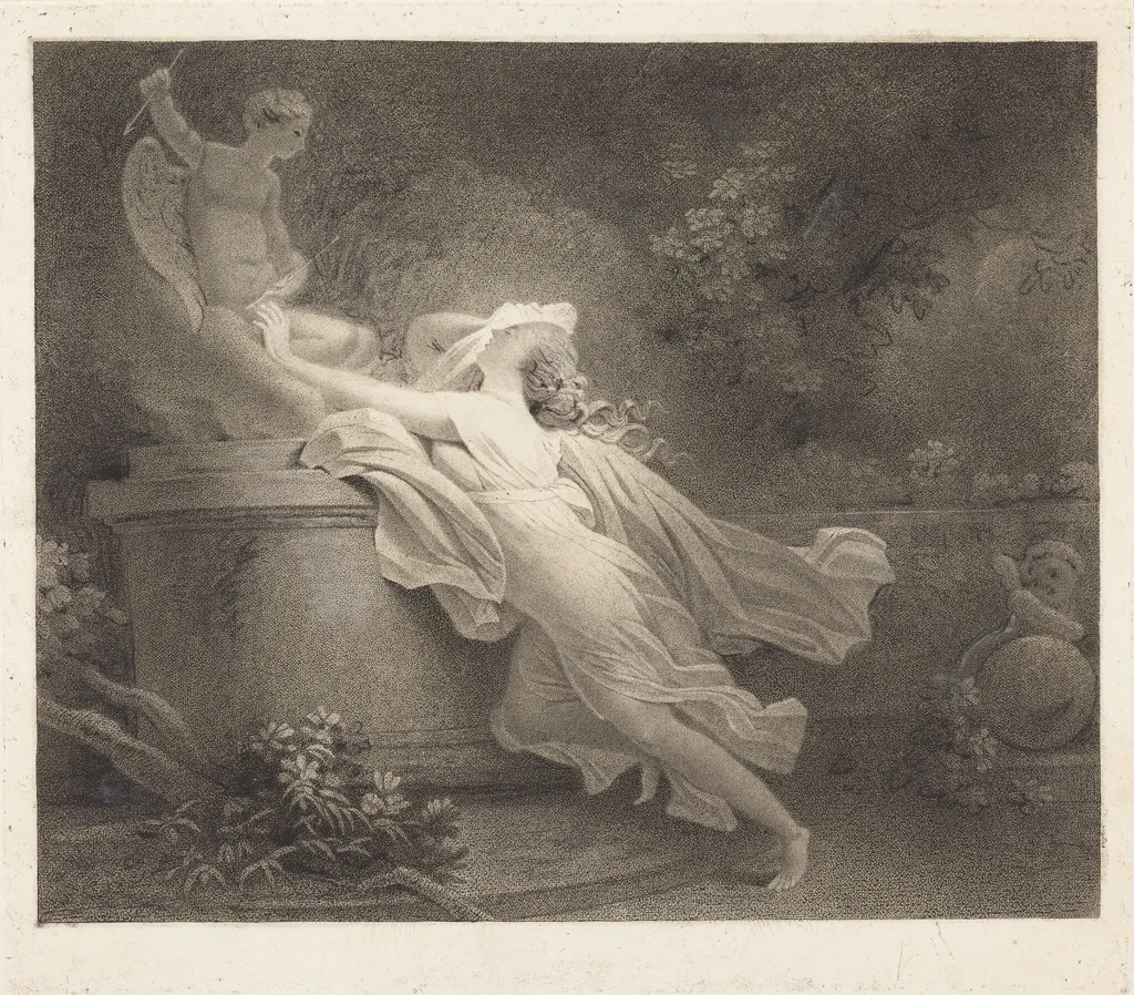 L'invocation a l'amour, by Carl Guttenberg, ink, 1766