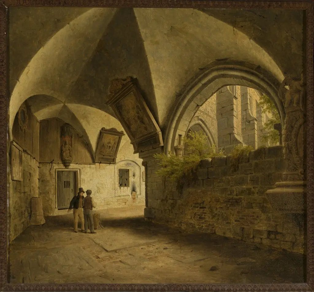 Cloister of the Halberstadt Cathedral, by Carl Hasenpflug