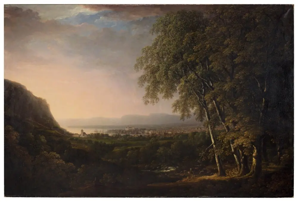 View of Kristiania (Oslo), by Carl Johan Fahlcrantz