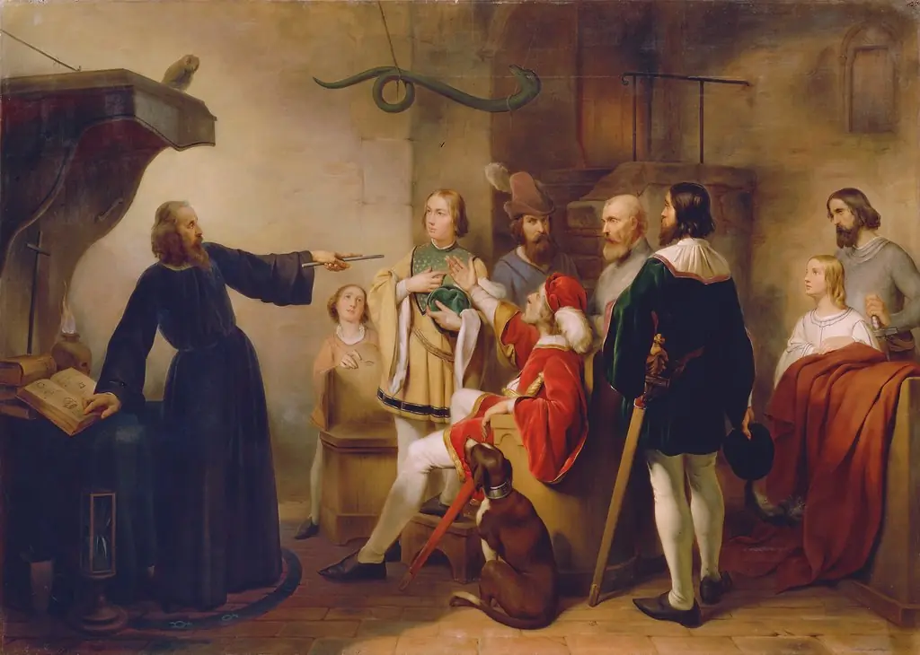 Ein Astrologe weissagt Rudolf von Habsburg