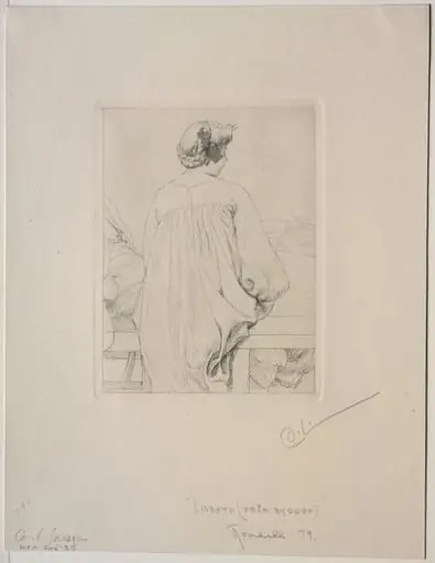 Lisbeth, Seen from Behind, by Carl Larsson