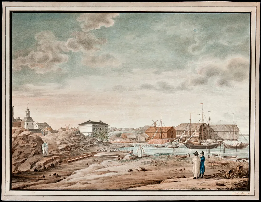 Pohjoissatama, by Carl Ludvig Engel, 1819