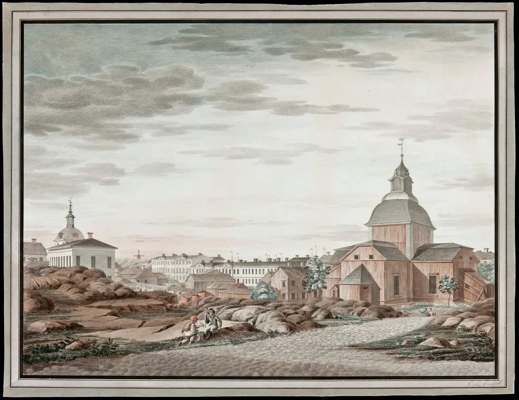 Ulrika Eleonoran kirkko (Helsingin keskusta), by Carl Ludvig Engel, 1819