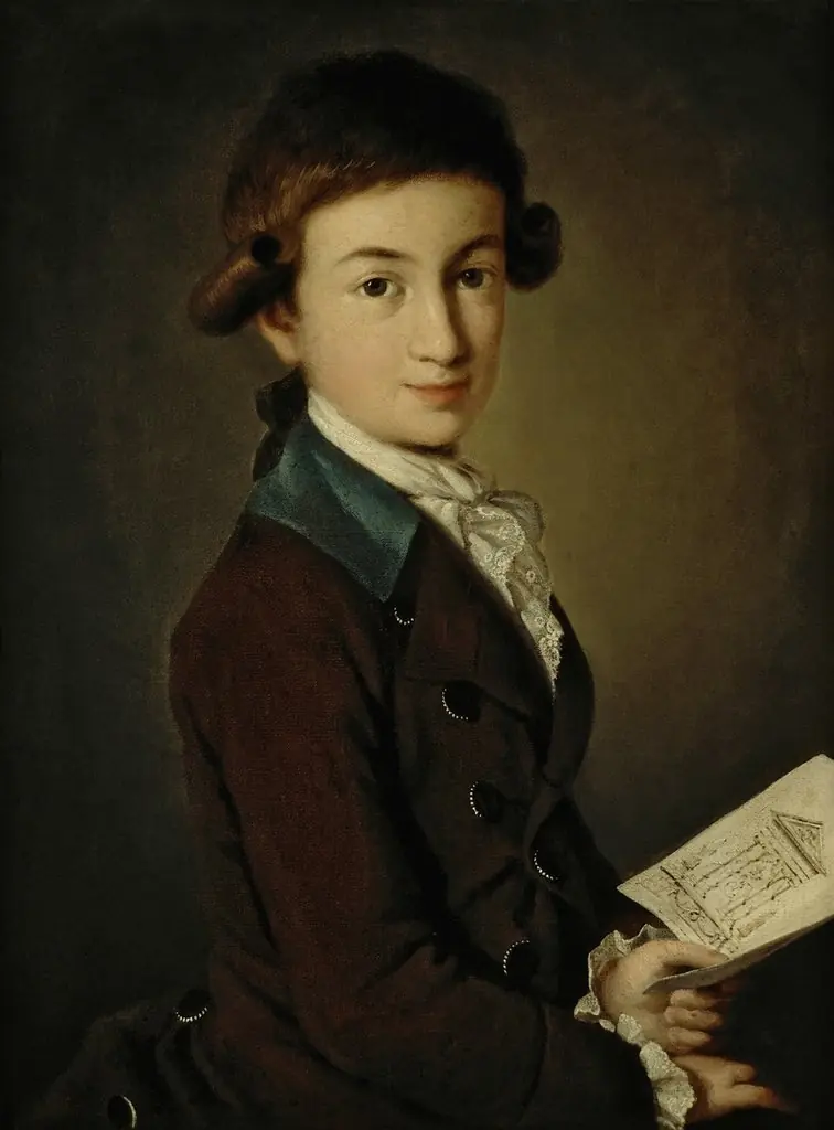 Portrait of a boy, by Carl Ludwig Johann Christineck