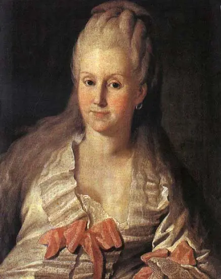 Porträt der Anna Andreyevna Muravyova, by Carl Ludwig Johann Christineck