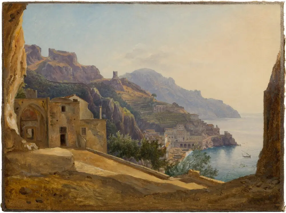 View towards Amalfi from Grotta dei Cappuccini, by Carl Morgenstern