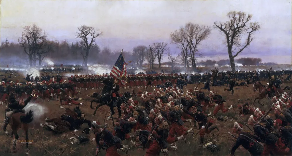 The Battle of Fredericksburg, December 13, 1862, by Carl Röchling, oil, 1897
