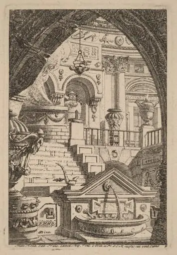 Fantasy of an Antique Temple, by Carl Schütz