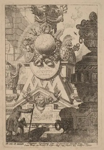 Fantasy of an Antique Trophy to Augustus, by Carl Schütz
