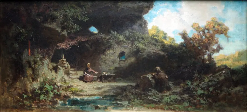 A Hermit in the Mountains, by Carl Spitzweg