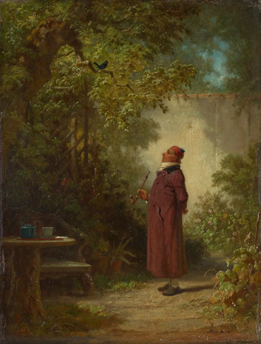 Morgenkonzert, by Carl Spitzweg, unspecified, 1849