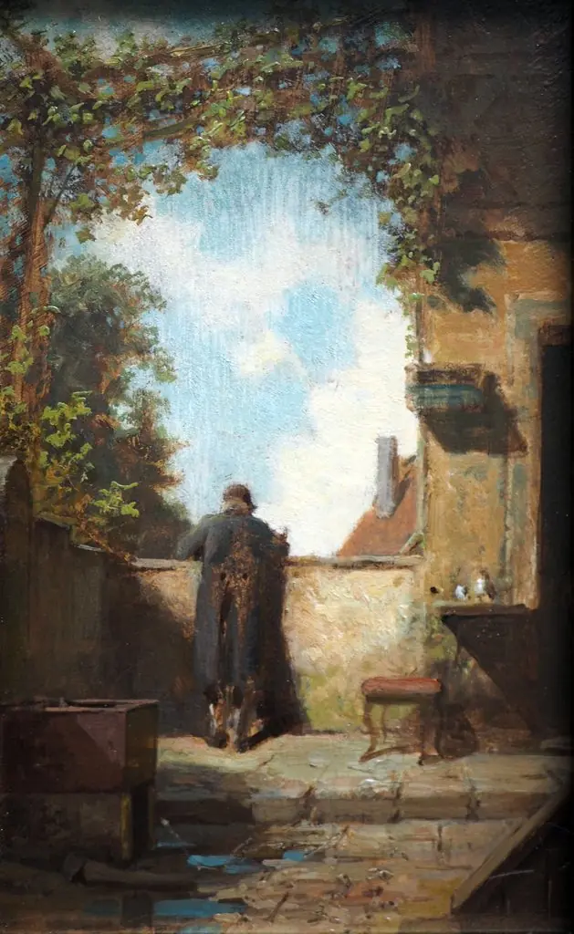 Old Gentleman on the Terrace, by Carl Spitzweg