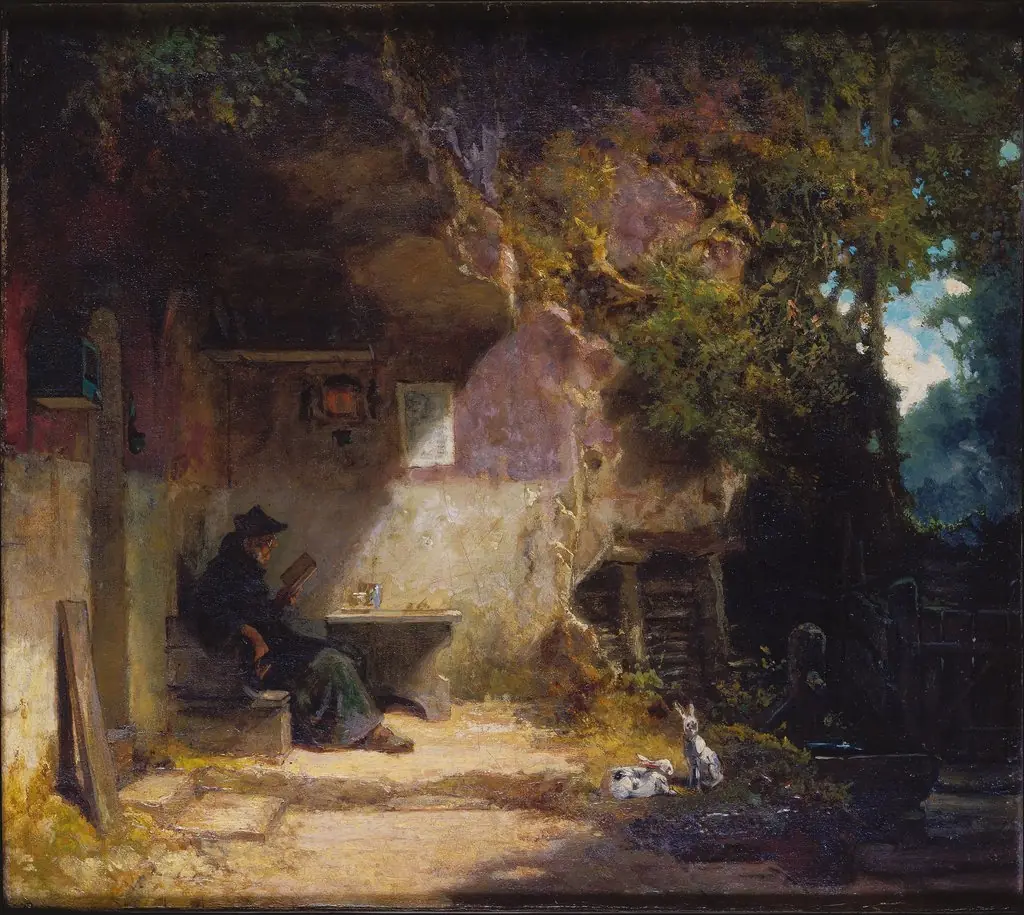 The Hermit in front of His Retreat, by Carl Spitzweg