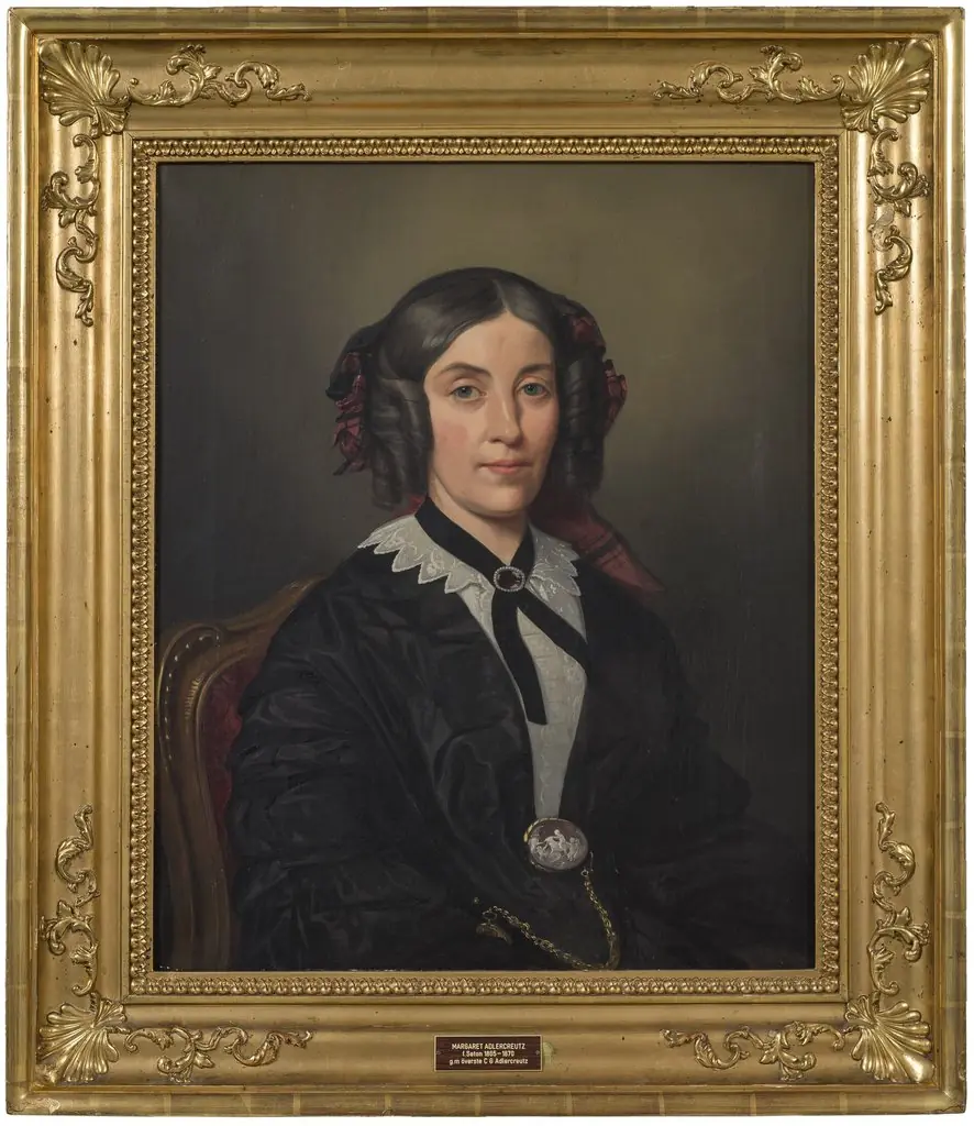 Margaret Seton (1805-1870), född i Skottland, verksam i Sverige, g.m. friherre överste Carl Gustaf Adlercreutz, sondotter till Alexander Baron Seton, by Carl Stefan Bennet