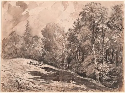 A Meadow with a Shepherd and Goats at the Edge of a Forest, by Carl Wagner