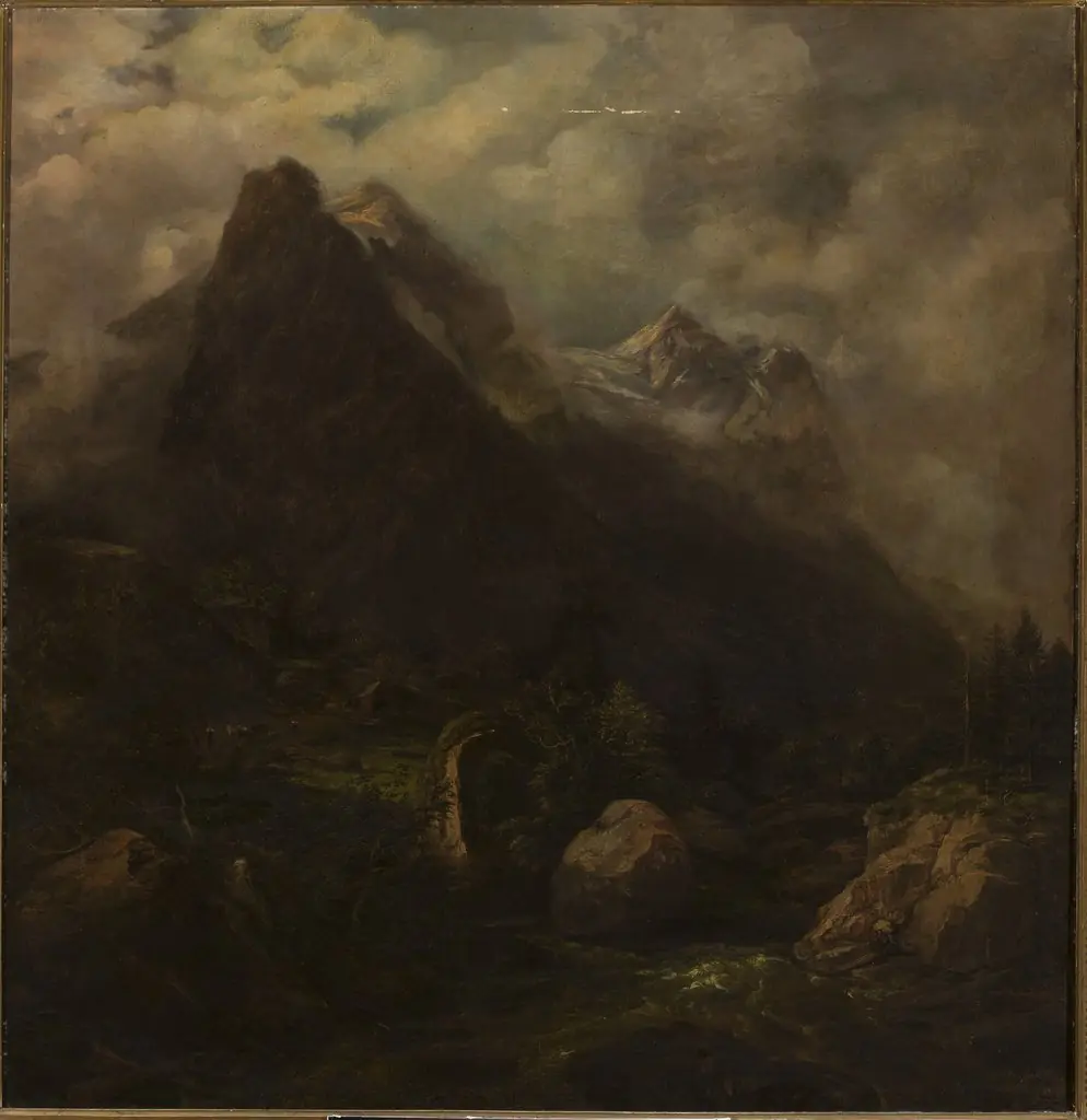 Mountain landscape, by Carl Wagner